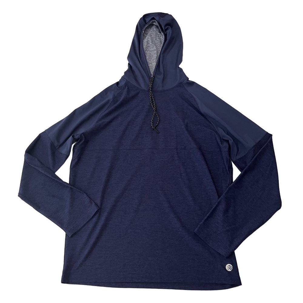 Solaris Active Navy Blue Hooded Athletic Sweatshirt‎